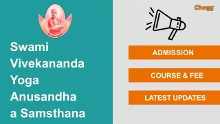 Swami Vivekananda Yoga Anusandhana Samsthana - [SVYASA], Bangalore