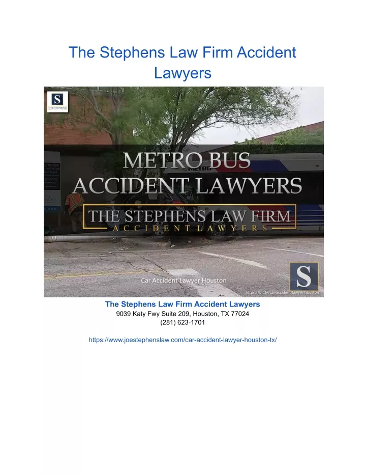 the stephens law firm accident lawyers