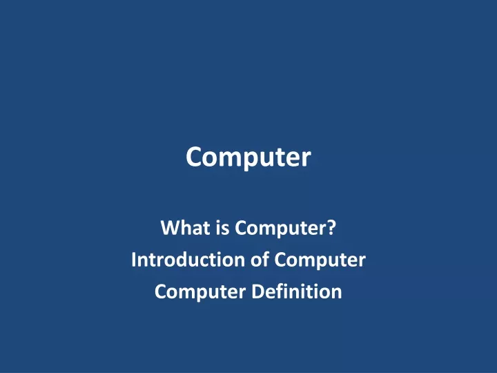 computer