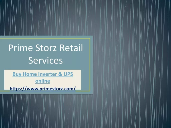 prime storz retail services