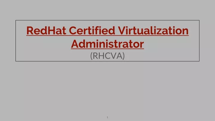 redhat certified virtualization administrator rhc va