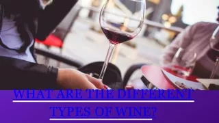 what are the different types of wine