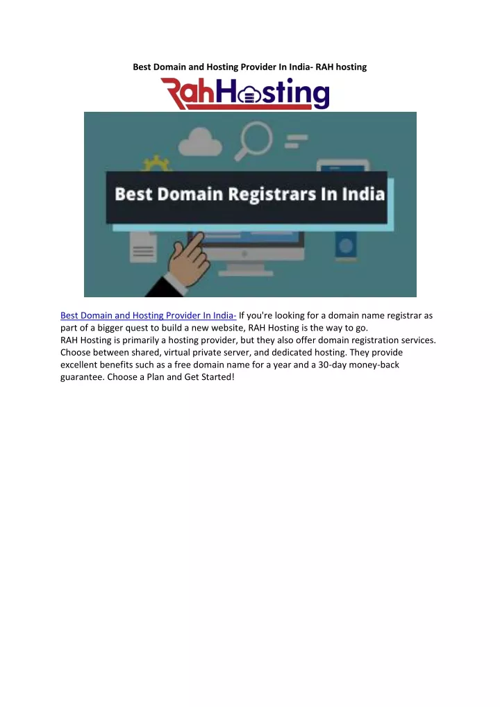 best domain and hosting provider in india