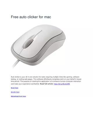 Free auto clicker for mac