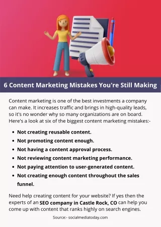 6 Content Marketing Mistakes You're Still Making