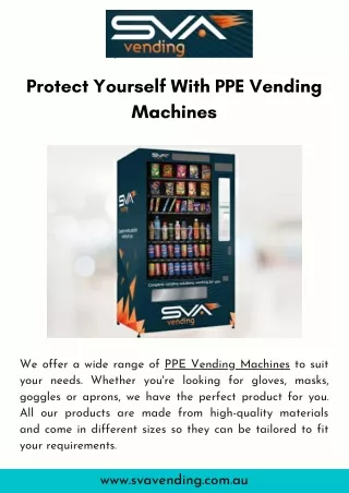 protect yourself with ppe vending machines