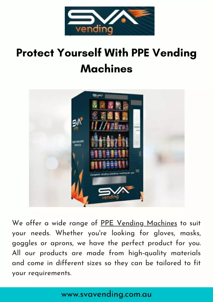 protect yourself with ppe vending machines