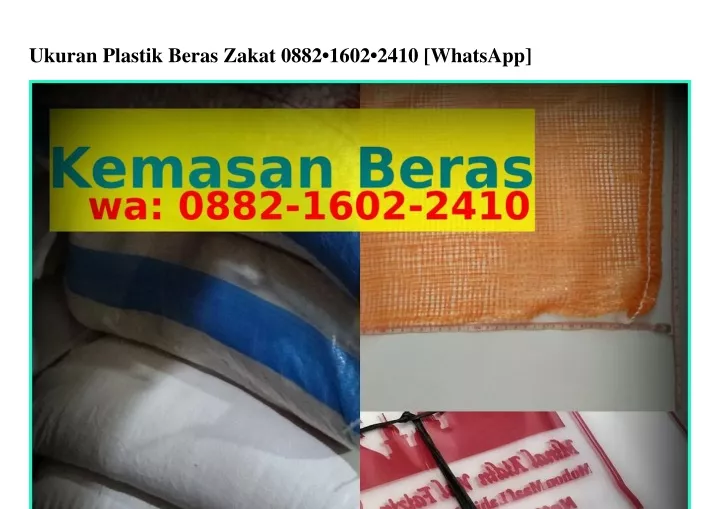 ukuran plastik beras zakat 0882 1602 2410 whatsapp