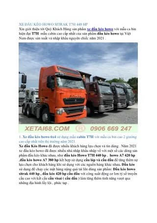 Đầu kéo sitrak 440 hp1