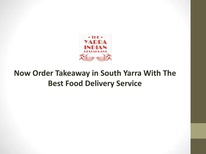 now order takeaway in south yarra with the best food delivery service