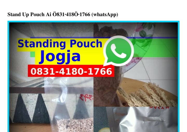 stand up pouch ai 831 418 1766 whatsapp
