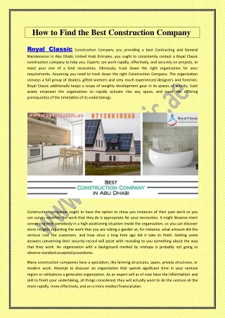 how to find the best c o nstruction c omp a ny