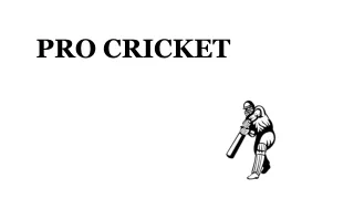 PRO CRICKET