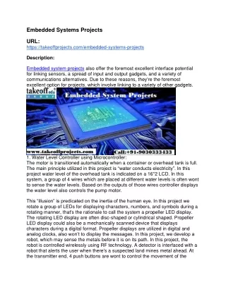 embedded systems projects url https