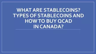 what are stablecoins types of stablecoins and how to buy qcad in canada
