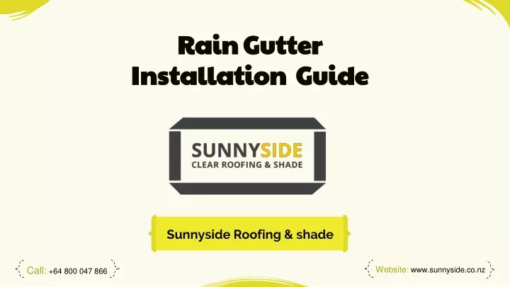rain gutter installation guide