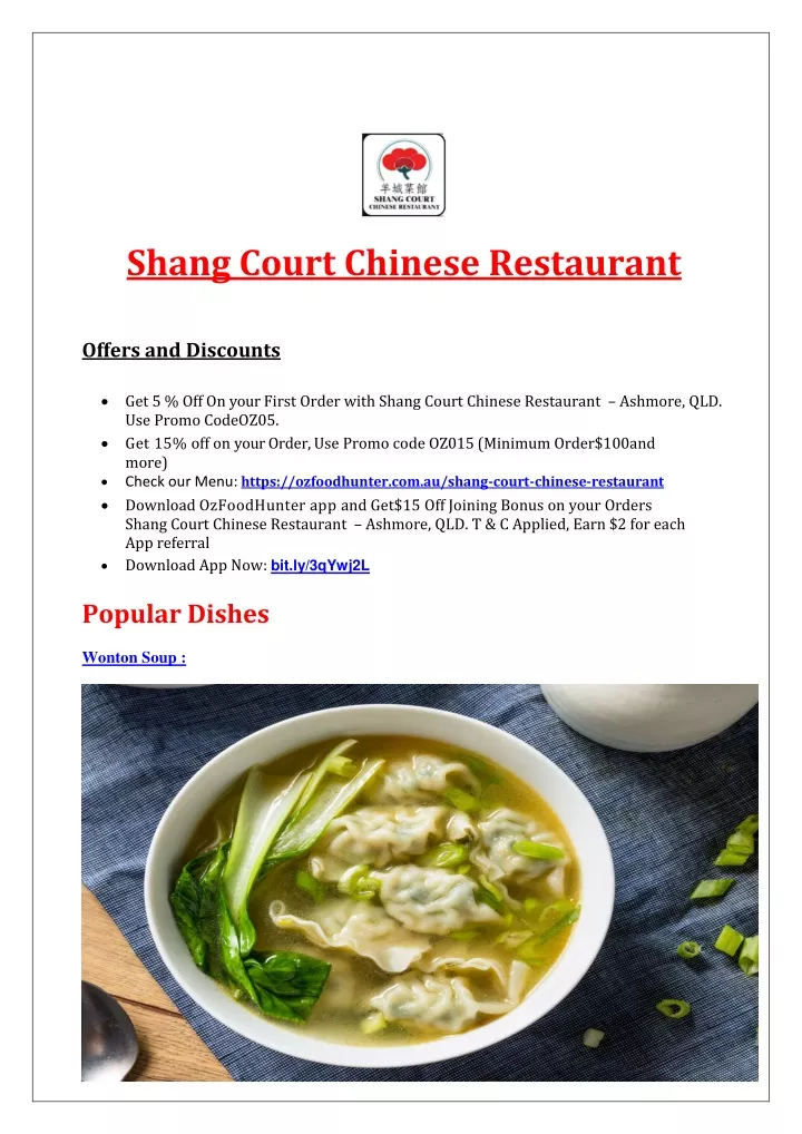 shang court chinese restaurant