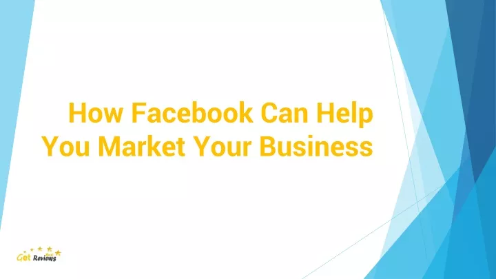 how facebook can help you market your business