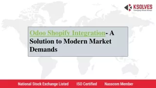 Odoo Shopify Integration- A Solution to Modern Market Demands