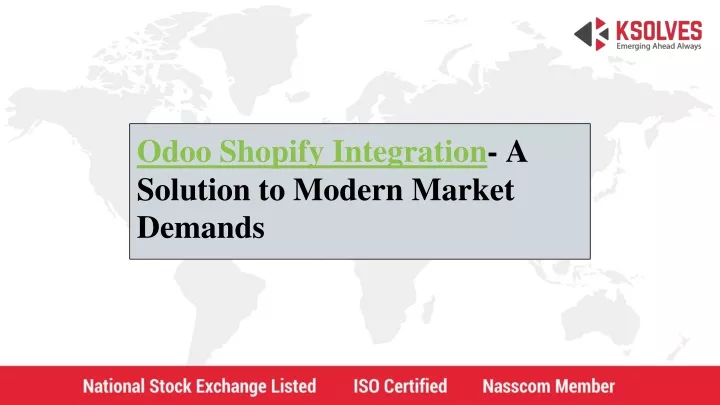 odoo shopify integration a solution to modern