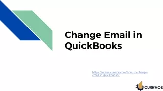 Change Email in QuickBooks