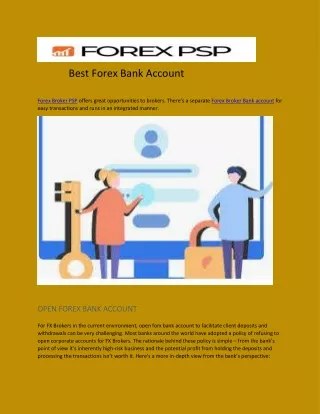 Best Forex Bank Account
