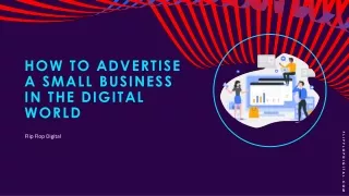 How to advertise a small business in the digital world
