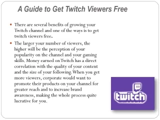 a guide to get twitch viewers free