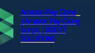 a mazon p ay clone a mazon p ay clone script
