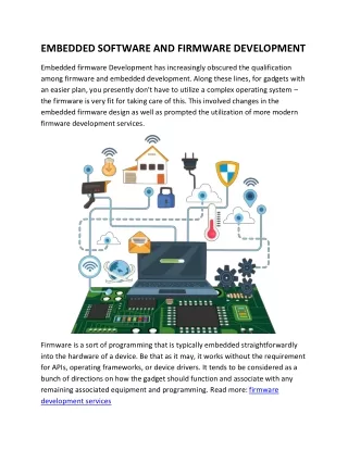 embedded software and firmware development