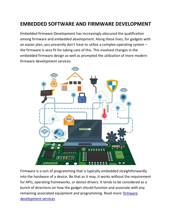 embedded software and firmware development