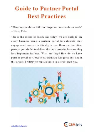 guide to partner portal best practices