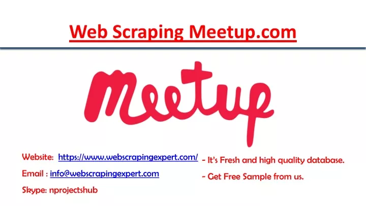 web scraping meetup com