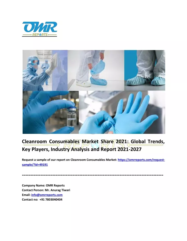 cleanroom consumables market share 2021 global