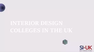 INTERIOR DESIGN COLLEGES IN THE UK