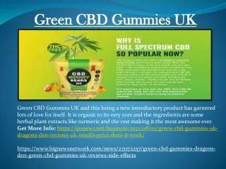 Green CBD Gummies UK