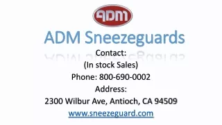 EP5 Food Guards – ADM Sneezeguards – Glass Guard
