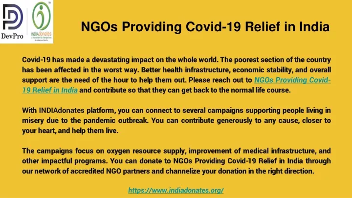 ngos providing covid 19 relief in india