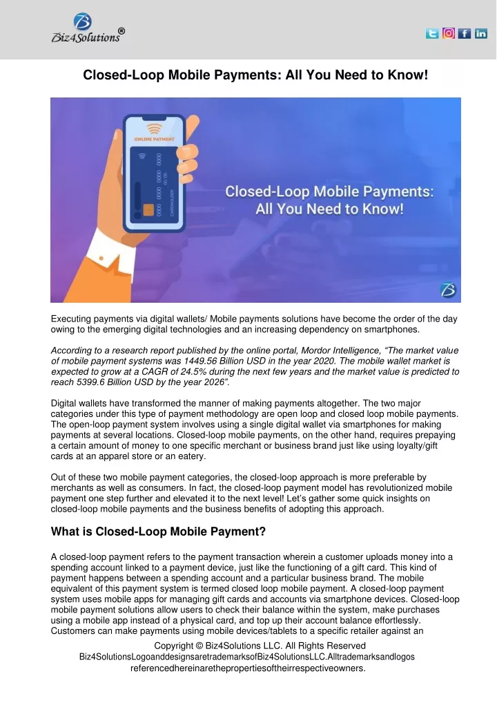 PPT Closed Loop Mobile Payments All You Need to Know PowerPoint