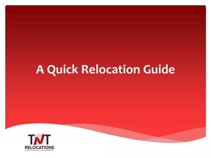 a quick relocation guide
