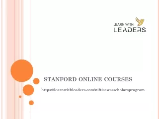 stanford online courses