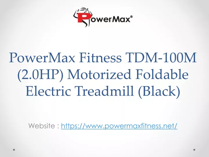 powermax fitness tdm 100m 2 0hp motorized foldable electric treadmill black