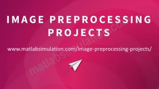 Latest Research Topics in Image Preprocessing Projects