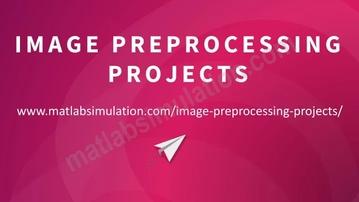 image preprocessing projects
