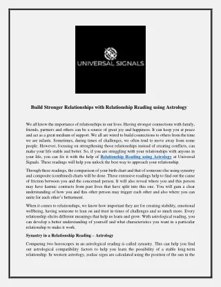 build stronger relationships with relationship
