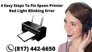 4 Easy Steps To Fix Epson Printer Red Light Blinking Error