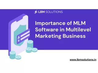importance of mlm software