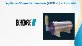 Agitierter Dünnschichttrockner (ATFD - H) - Horizontal