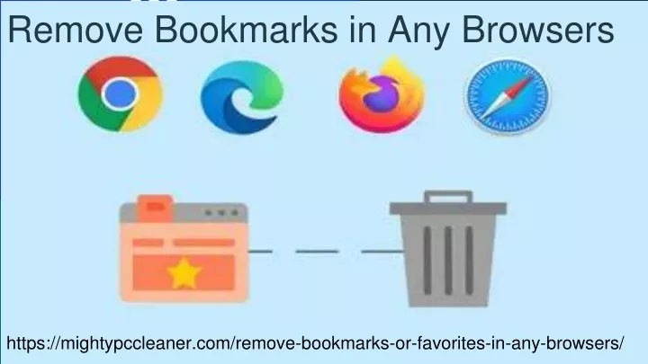 remove bookmarks in any browsers