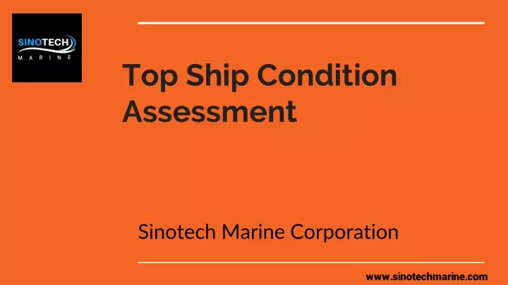 top ship condition assessment
